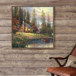 Peaceful Retreat Framed Canvas Art Print