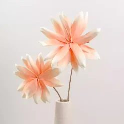 Peach Foam Flower Sprays, Set of 2