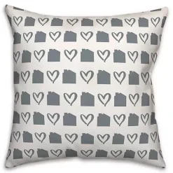 Personalized Blue Home Sweet Home Outdoor Pillow