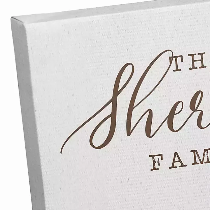 Personalized Buffalo Check Pumpkins Canvas Print