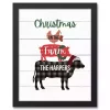 Personalized Christmas on the Farm Framed Print