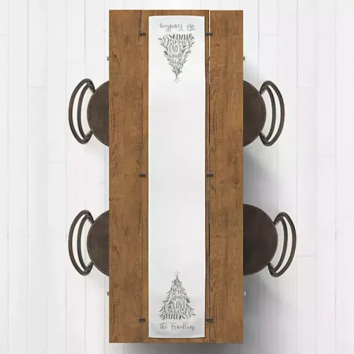 Personalized Christmas Words Table Runner, 72 in.