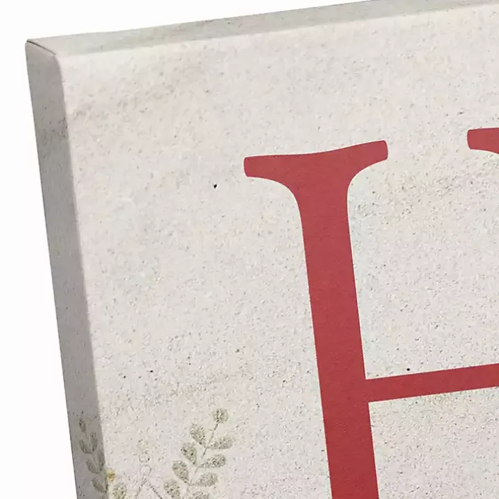 Personalized Coastal Ho Ho Ho Canvas Art Print