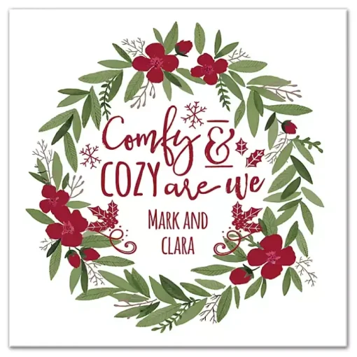 Personalized Comfy & Cozy Are We Wall Plaque