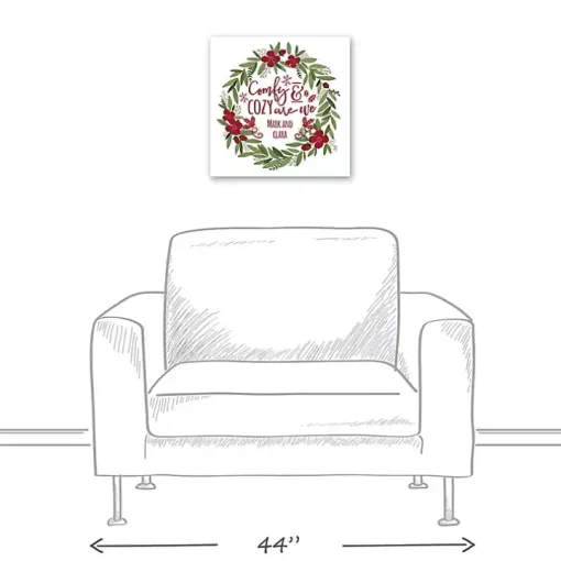 Personalized Comfy & Cozy Are We Wall Plaque