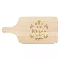 Personalized Easter Cross Maple Serving Board