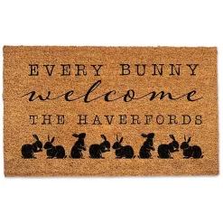 Personalized Every Bunny Welcome Doormat