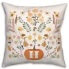 Personalized Fall Floral Indoor/Outdoor Pillow