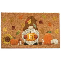 Personalized Fall Gnome Monogram Doormat