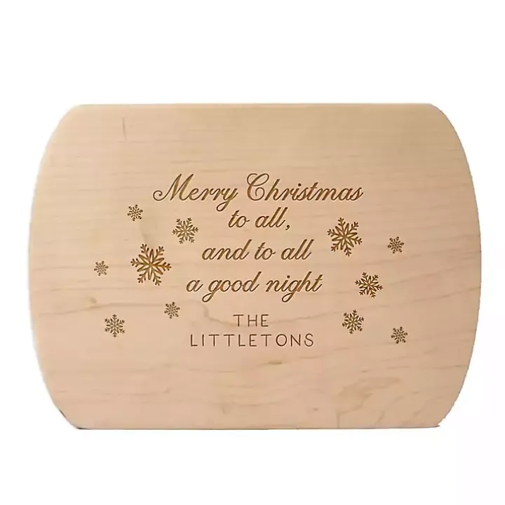 Personalized Merry Christmas to All Serving Board