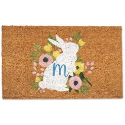 Personalized Monogram Bunny Doormat