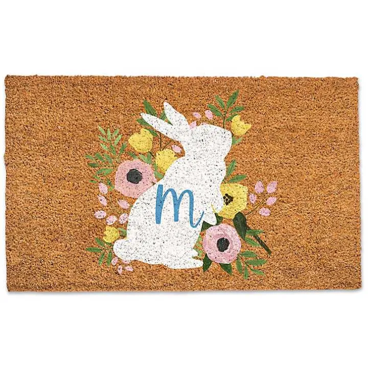 Personalized Monogram Bunny Doormat