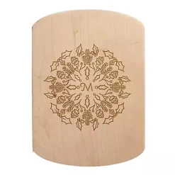 Personalized Monogram Snowflake Serving Board