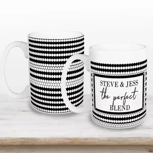 Personalized Perfect Blend Mugs, Set of 2