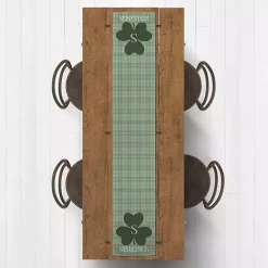 Personalized Plaid Clover Table Runner, 72 in.