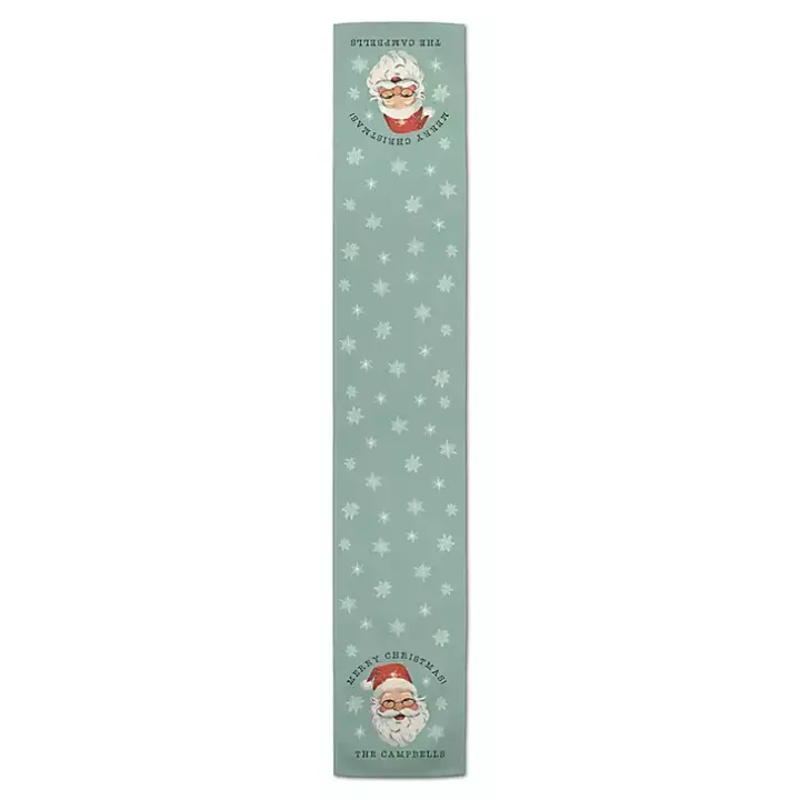 Personalized Retro Santa Table Runner, 90 in.