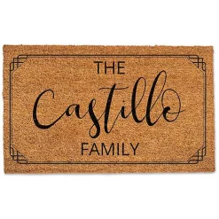 Personalized Simple Boarder Coir Doormat