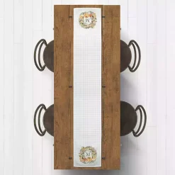 Personalized Wreath Monogram Table Runner, 90 in.