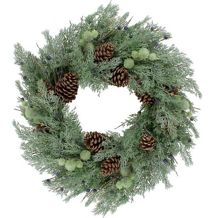 Pine and Blueberry Wreath