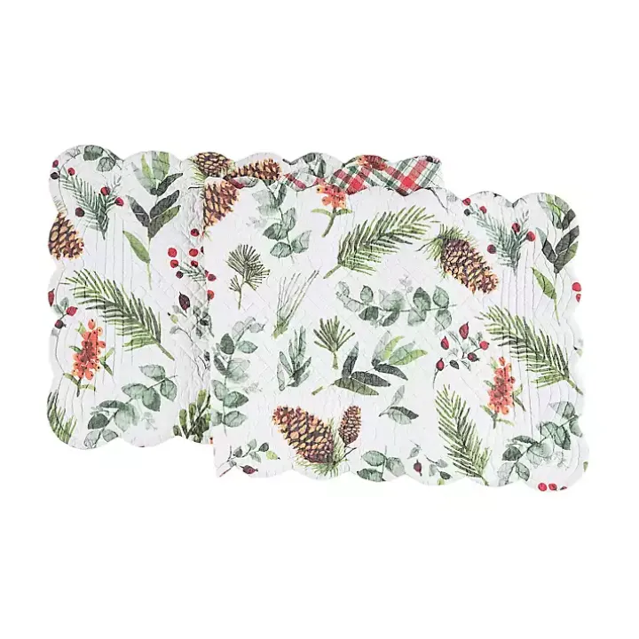 Pinecone and Plaid Reversible Table Runner