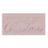 Pink Believe in Magic Christmas Canvas Art Print