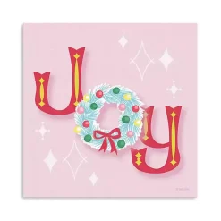 Pink Joy Wreath Canvas Print