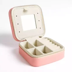 Pink Monogram B Travel Jewelry Box