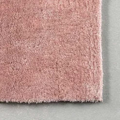 Pink Shag Washable Area Rug, 5x8