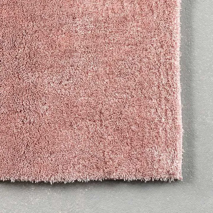 Pink Shag Washable Area Rug, 5x8