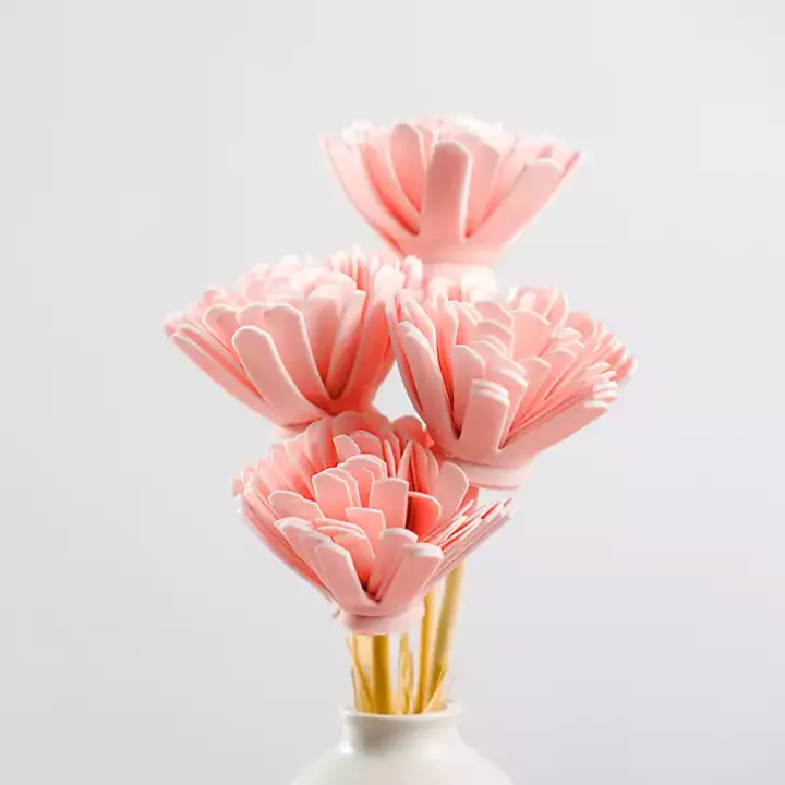 Pink Wooden Floral Stems, Set of 2