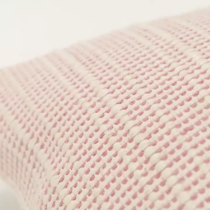 Pink Woven Throw Pillow