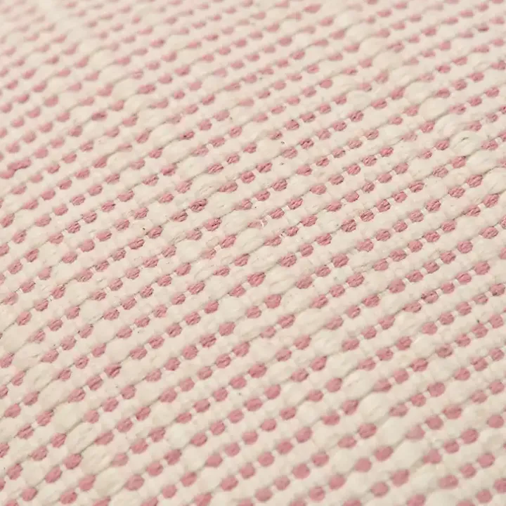 Pink Woven Throw Pillow