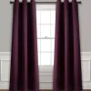 Plum Absolute Blackout Curtain Panel Set, 84 in.