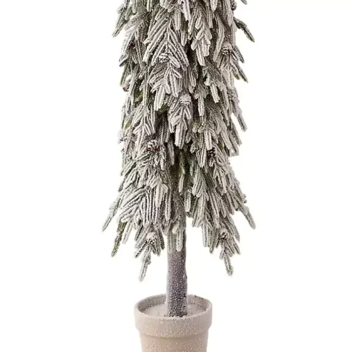Potted Soft Touch Snowy Norfolk Pine Tree, 60 in.