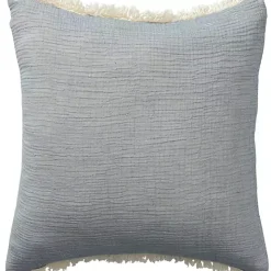 Powder Gauze Organic Fringe Throw Pillow