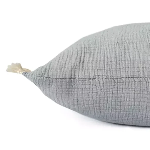 Powder Gauze Organic Fringe Throw Pillow