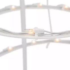 Pre-Lit Clear White Spiral Trees, Set of 2