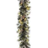 Pre-Lit Glittery Pine Christmas Garland, 9 ft.