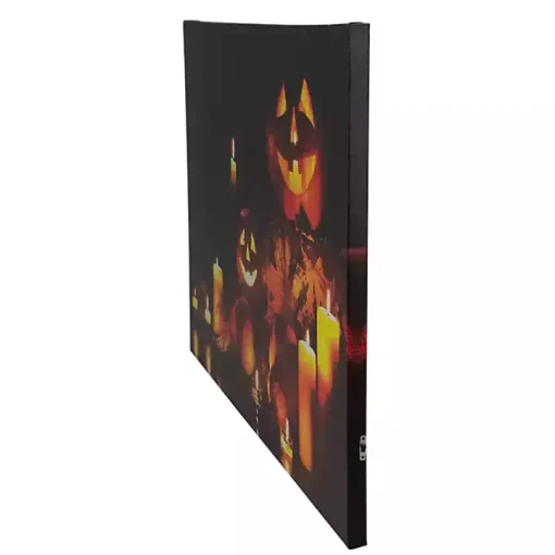 Pre-Lit Jack O' Lantern Canvas Art Print