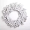 Pre-Lit Snowy Pine Christmas Wreath