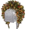 Pre-Lit Spruce and Berries Mailbox Swag