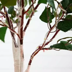 Pre-Lit Warm LED Birch Tree, 5 ft.