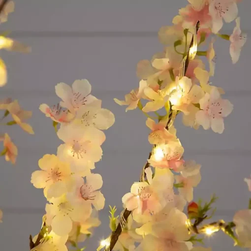 Pre-Lit Warm LED Cherry Blossom Tree, 4 ft.