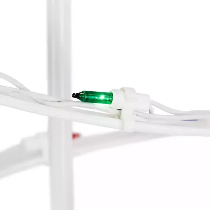 Pre-Lit White Spiral Christmas Tree, 3 ft.