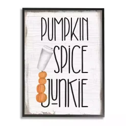 Pumpkin Spice Junkie Framed Giclee Art Print