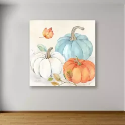 Pumpkin Trio Canvas Art Print