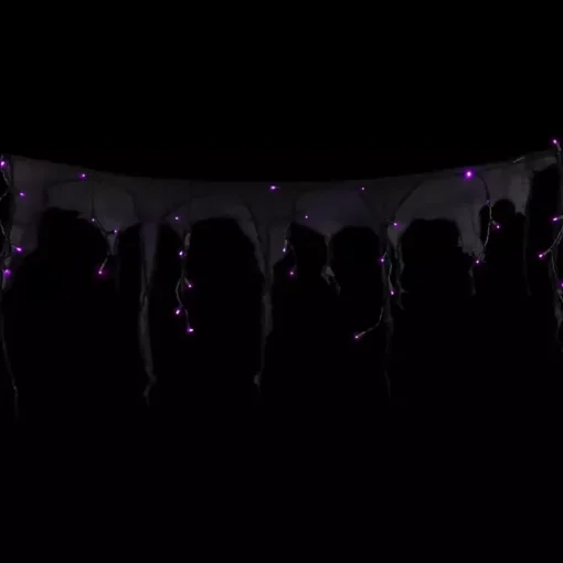 Purple LED Gauze Drape Lights