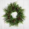Real Touch Pine and Cedar Jingle Bell Wreath