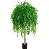 Real Touch Willow Tree in Black Planter, 4 ft.