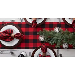 Red & Black Buffalo Check Table Runner